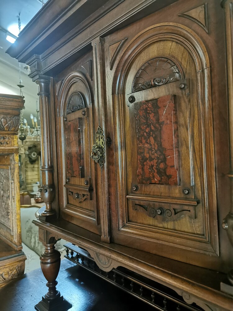 Elegant French Antique Walnut Cabinet: A Testament to Timeless Craftsmanship